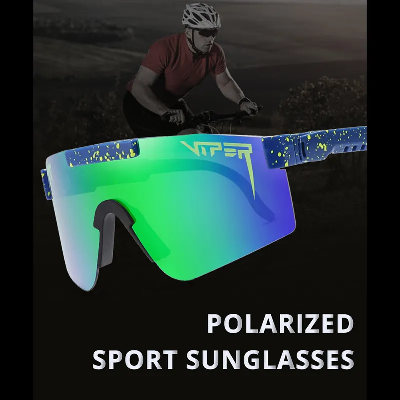 PEACHES PIT VIPER Polarized Cycling Glasses with Case UV400 protection  Outdoor Sports Eyewear Fashion Bicycle Sunglasses MTB Goggles bike  accessories