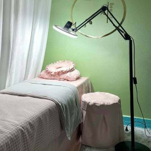 ไฟต่อขนตา ไฟสักคิ้ว โคมไฟLED38w หมุนได้ 360องศา มีรีโมทปรับแสงและค่าสี3000k-6500kได้ตามการใช้งาน