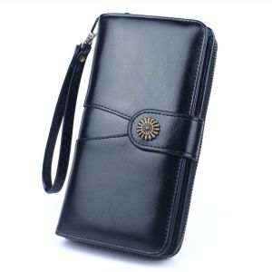 DOMPET WANITA RHONDA WA042B7 KULIT COKLAT PANJANG IMPORT PREMIUM PESTA FASHION KOREA BRANDED PROMO MURAH