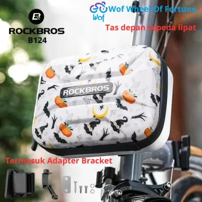 ROCKBROS B124 Tas Depan Sepeda Lipat 1.9L Kapasitas Besar Hard Sheel Tas Sepeda Kasual Ritsleting Tahan Air Bicycle Bag Folding Bike Front Bag 1.9L Big Capacity Hard Sheel Commuting Casual Bicycle Bag Waterproof Zipper B-124 30110071