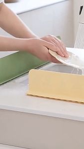 HB Silicone Sink Baffle Splash Guard Kitchen Supplies Oil-Proof Water Baffle Easy Installation 1Pc