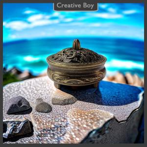 [Creative] Lư hương rỗng trong túi Phượng Hoàng Rồng Lư Hương bằng đồng thau dụng cụ giữ hương Phật Giáo Lư Hương Sen Lư Hương