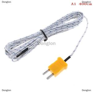 [COD] Donglon 1PC K type temperature sensor thermocouple probe cable wire 0.5 4m