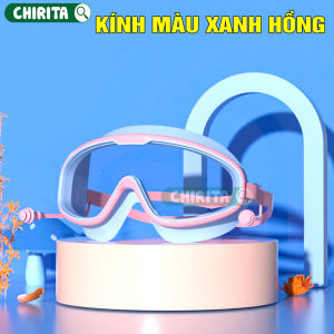 Kính Bơi Người Lớn / Trẻ Em Gọng Lớn Nhìn Góc Rộng Có Nút Bịt Tai Dính Liền - Mắt Kính Bơi Nam / Nữ Phụ Kiện Bơi Lội Chirita