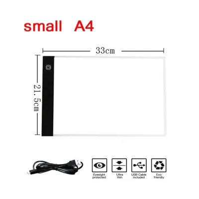 【Stock in Malaysia】PortableStock A3/A4 Tracking LED Copy Board Light Box Slim Adjustable Light Source USB Plug-in Tracking Light Pad for Tattoo Streaming Sketching Animation Template Fast Delivery Viewing DIY Art Craft Diamond Painting Supplies