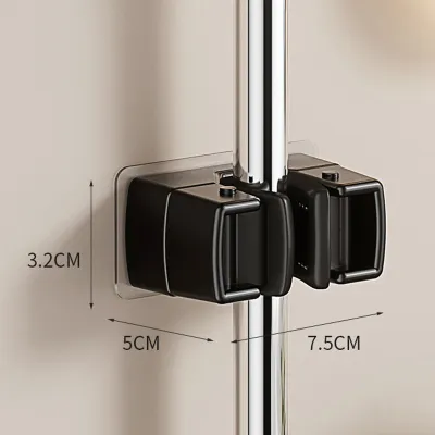 Self Adhesive Mop Holder Hook Wall Mounted Mop Organizer Rack Brush Broom Mop Hanger Holder Kitchen Bathroom Storage Strong Hook