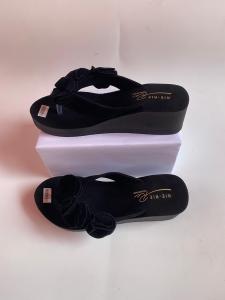 SNY - Sandal wedges wanita motif bungga rosst terbaru