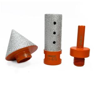 Tile Refinement Tool Beveling Cone Bit with Finger Milling Option for Porcelain Granite Work Precise Tile Stone Beveling
