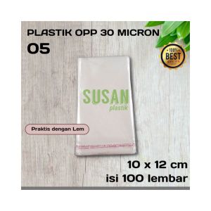 PLASTIK OPP 10X12 (SEAL/LEM) TEBAL 30 MIC