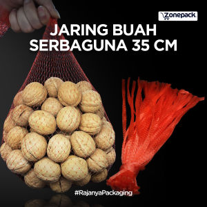 [10 PCS] Jaring Buah Polynet 35 CM | Polinet Rambang Fruit Cover Kelengkeng Salak Ubi Umbian Bawang Mainan| Hanger Gantungan Polynet Buah | Pembungkus Buah