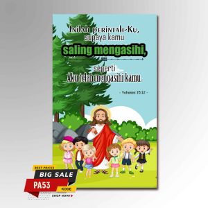 Hiasan Dinding Pajangan Dekorasi Firman Ayat Alkitab Khatolik Kristen Anak 9