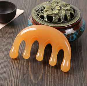 หวีเรซิ่น หวีพกพาฟันกว้าง หวีสปาสําหรับนวดหัว นวดฝังเข็ม