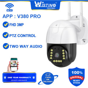 【Local Stock】Wistino 4G CCTV Outdoor Camera Wireless IP66 Waterproof 2.8 inch PTZ Camera Security Camera Colorful IR Night Vision Two Way Audio 3MP Auto Tracking WIFI camera