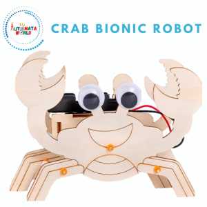 Automata World Bionic Crab DIY STEM Kit STEAM DIY Kit Children Party gift Kids toys with coloring set