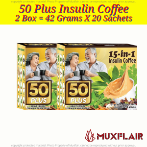 50 Plus Insulin Coffee l Reduce Blood Sugar Levels l Increases Energy l Promote Good Quality Sleep l 1 Box 10 Sachets