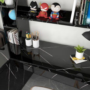 วอลเปเปอร์ลายหินอ่อนผิวเงา สุดหรูหรา ติดตั้งง่าย กาวติดแน่น ทนกันน้ำ สติ๊กเกอร์ติดผนัง วอลเปเปอร์ติดพื้นเคาน์เตอร์ครัว สติกเกอร์ติดผนังบ้าน