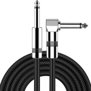 Studio 6.35mm 1/4inch Extender Cable for Bass Guitar & Musical Instrument Layering Noise Reduction Technology