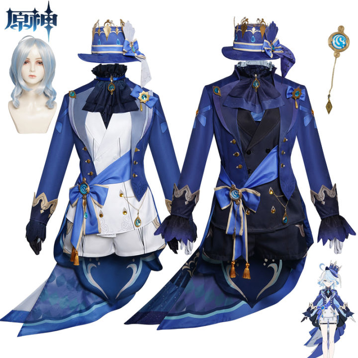 Game Genshin Impact Furina Cosplay Costume Fontaine Uniform Outfit ...