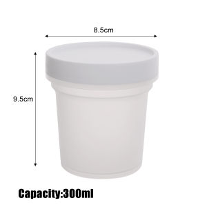 5ชิ้น100/200/300/500มล. ภาชนะถ้วยขนมหวานใสเกรดกล่องเก็บอาหารอาหารแบบใช้แล้วทิ้งพร้อมฝาแบนสำหรับกระเป๋าหนังใส่เศษสตางค์สตรีน้ำแข็ง