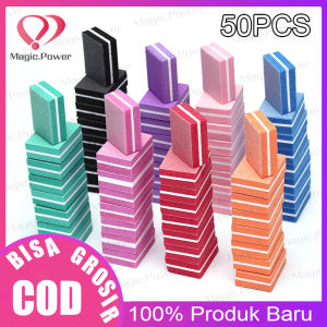 50 PCS Kikir Buffer Sponge Mini Nail Polish Sanding Buffer Strips Nail Double-sided Mini Nail File Blocks
