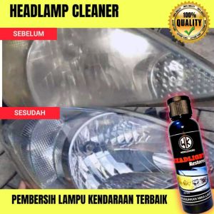 Headlight restorer mobil / pengkilap mika lampu /headlamp polish