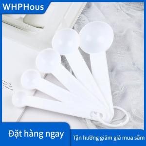 WHPHous 5 chiếc dụng cụ nấu nướng thìa đo lường bằng nhựa muôi đo lường có cân
