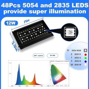 Đèn Kẹp Hồ Cá Thuỷ Sinh WRGB hẹn giờ thông minh Skyled Mini