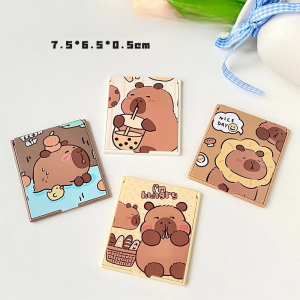 Combo Gương Lược Mini Trang Điểm Capybara Gấp Gọn LILA GUONGMK15