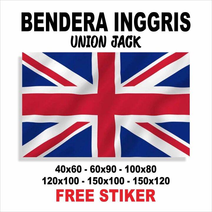 Bendera Inggris Bendera Union Jack British Flag Bendera Custom | Lazada ...