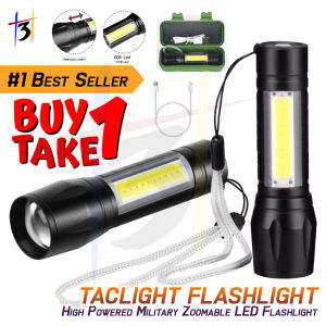 BY1TAK1 Tactical Flashlight Taclight Ultra Bright Mini Flashlight High Powered Military Zoomable LED Flashlight