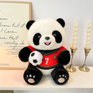 Sports Giant Panda Plush Toy World Cup Football Merchandise Childrens Comfort Doll Companion Plush Toy Gift