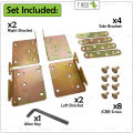 T Rex DIY Bed Panel Joint Hinge Bracket For Wood Panel Frame / Solid Bed Hinge Bracket / Sambung Bingkai Katil Kayu. 
