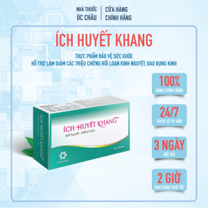 Ích Huyết Khang - Hỗ trợ giảm rối loạn điều hòa kinh nguyệt đau bụng kinh từ cao Ích mẫu ngải cứu và thảo dược