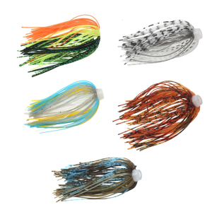 5pcs 88 Strand Silicone Jigs Skirts Fishing Jigs Lures Spinnerbait Skirt Elastic Soft Umbrella Sensation Skirts Easy Use