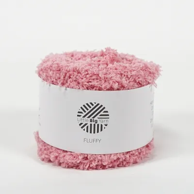 50g 3 Ply Fluffy Polyester Yarn Ball Cake Multicolored Crochet Knitting Benang Kait Soft Fluffy Polyester Yarn