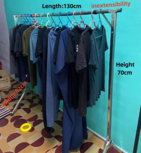 120cm Drying Rack Laundry Hanger Stainless Steel Extendable Clothes Hanger & Drying Racks Cloth Hanging Rack Rak Pakaian Gantung Baju