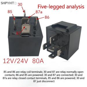 SHPYHT✨ Automotive Relay 80A 12V 24V 4 5 Feet Small Waterproof Relay Lighting Controller