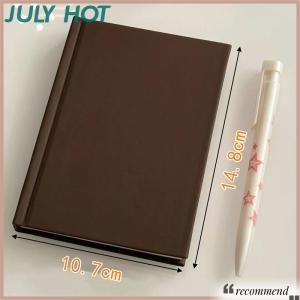 [JULYHOT] สมุดโน้ตสีชมพูช็อกโกแลตสตรอเบอร์รี่สมุดวางแผน A6น่ารักสมุดบันทึกน่ารักสำหรับบันทึกการเดินทางของขวัญไดอารี่สำหรับเด็กผู้หญิง