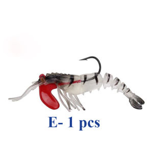 Jumping Prawn Soft lure 7cm/12.5g with Jighead for Saltwater Fishing Live Shrimp Lure