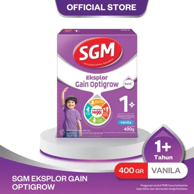 SGM Eksplor Gain Optigrow 400 g Vanila - Susu Pertumbuhan