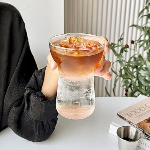 แก้วกาแฟลาเต้ ฟองนม สไตล์อเมริกัน สําหรับใส่เครื่องดื่มเย็น ขนาด400ml