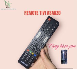 Remote điều khiển TiVi ASANZO LCD . Đồ bấm tivi ASANZO . Tặng kèm pin sử dụng