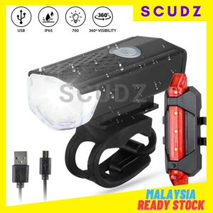 2 IN 1 Waterproof Bicycle Headlight+Horn Lampu Depan Basikal Tanduk BestQuality and Bright