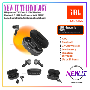 JBL Quantum TWS True 2.4Ghz Wireless Bluetooth 5.2 JBL Dual Source Multi AI ANC Noise-Canceling In-Ear Gaming Headphones