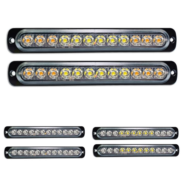 ZhangWen-12LED Safety Emergency Flashing Lights, 12V-24V Strobe Warning ...