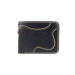 Dompet Pria Kulit Asli Original Premium Warna Natural Hitam Motif