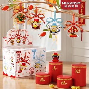 Mekansm God of Money Crystal Ball Building Blocks Nano Bricks Wealth CNY Chinese Decoration DIY Toys