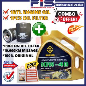 FIS Supido Engine Oil 10W40 SP/CF Synthetic Based 4Liter Minyak Kereta Enjin 10W-40 4L