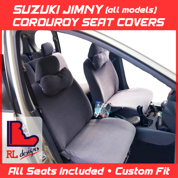 Suzuki Jimny Corduroy Seat Covers (All Seats Included, Custom Fit) Lazada  PH