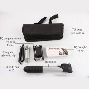 Bộ dụng cụ sửa xe đạp bộ vá lốp xe đạp tặng túi đựng treo sườn xe đạp